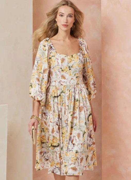 V2109 VOGUE Schnittmuster Kleid Maxikleid