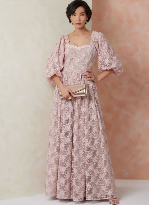 V2109 VOGUE Schnittmuster Kleid Maxikleid