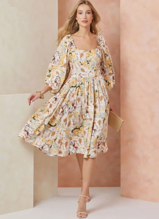 V2109 VOGUE Schnittmuster Kleid Maxikleid