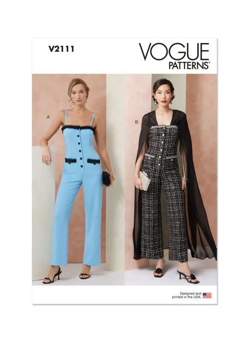 V2111 VOGUE Schnittmuster Jumpsuit Overall