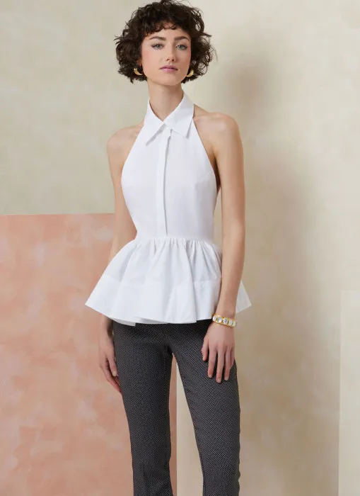 V2112 VOGUE Schnittmuster Peplum Tops