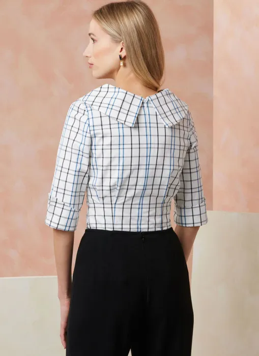 V2113 VOGUE Schnittmuster Bluse in Wickeloptik