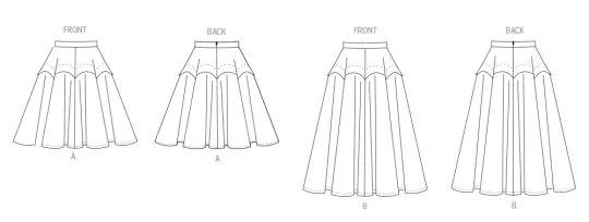 V2116 VOGUE Schnittmuster Rock EASY!