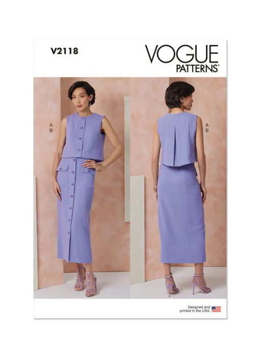 V2118 VOGUE Schnittmuster Top Rock