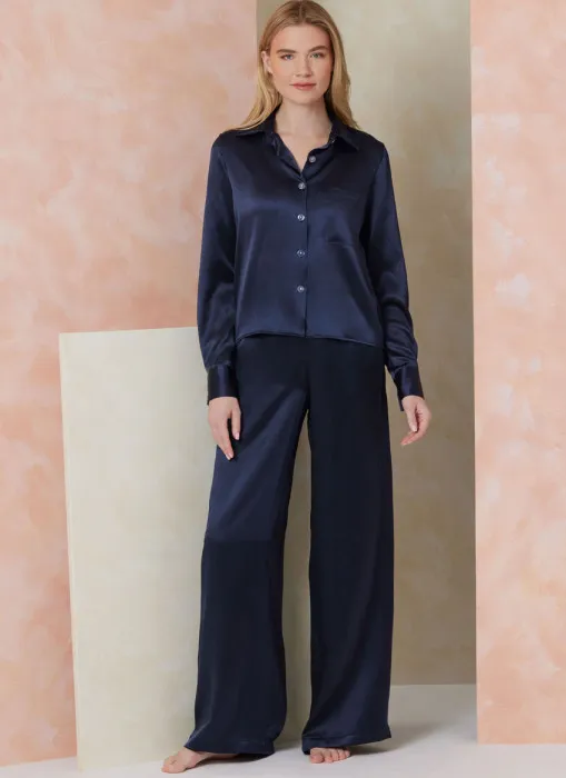 V2119 VOGUE Schnittmuster Pyjama Shorty S-XXL