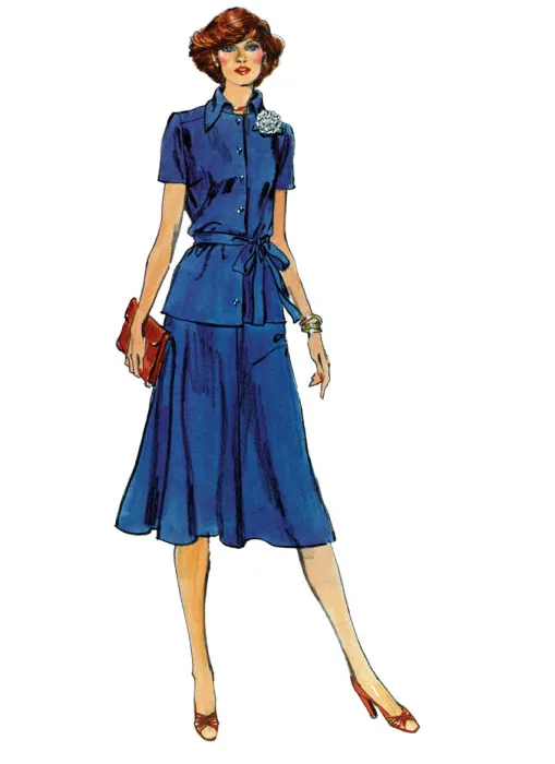 V2122 VOGUE Vintage Designer Schnittmuster 70er Jahre