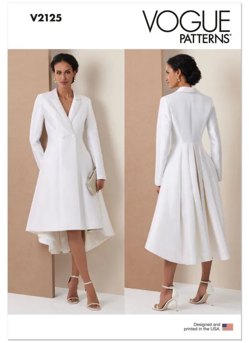 V2125 VOGUE Schnittmuster Mantelkleid EASY!