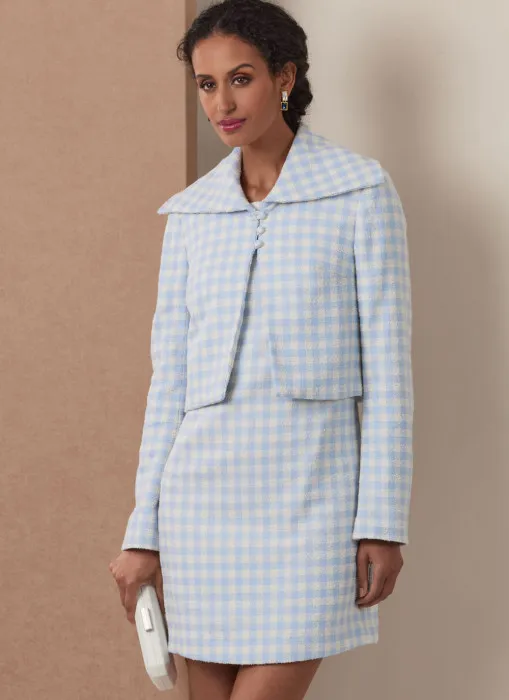 V2126 VOGUE Schnittmuster Etuikleid mit Jacke