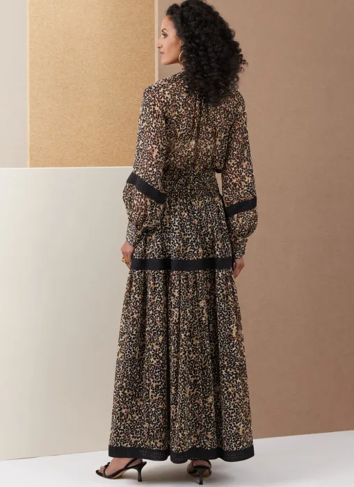 V2127 VOGUE Schnittmuster 2tlg Maxikleid