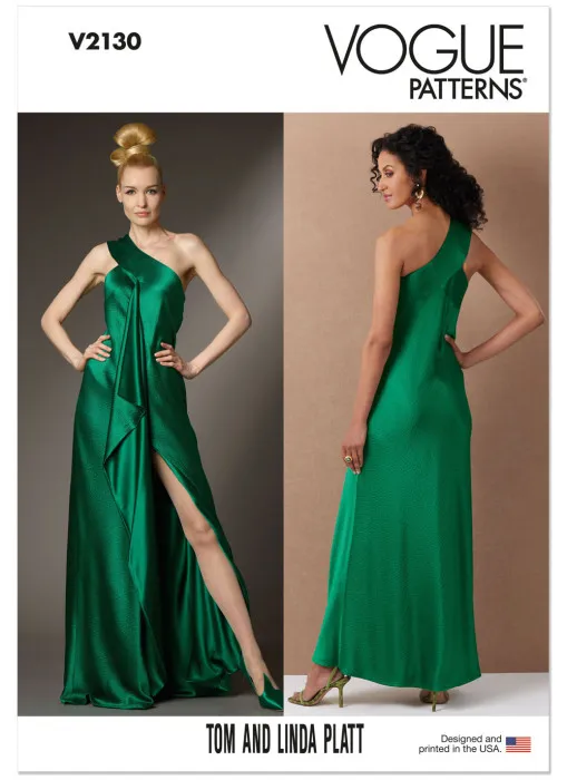 V2130 VOGUE Schnittmuster Designer Abendkleid