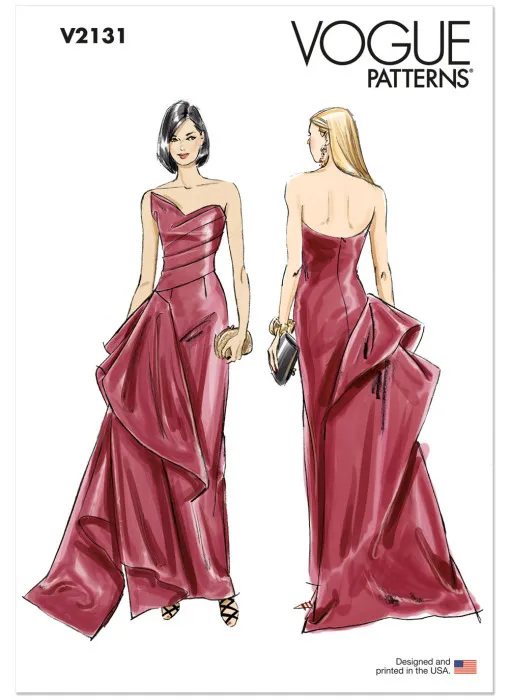 V2131 VOGUE Schnittmuster Abendkleid