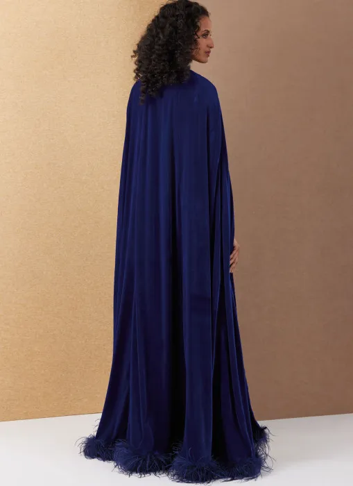 V2132 VOGUE Schnittmuster Abendkleid mit Longcape