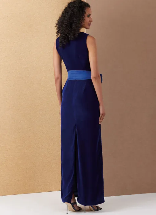 V2132 VOGUE Schnittmuster Abendkleid mit Longcape