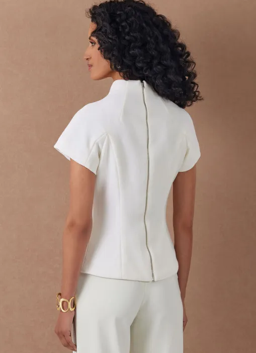 V2134 VOGUE Schnittmuster Stehkragenbluse