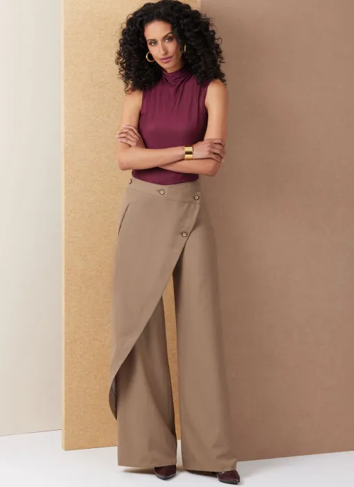 V2138 VOGUE Schnittmuster Hose Wickelhose