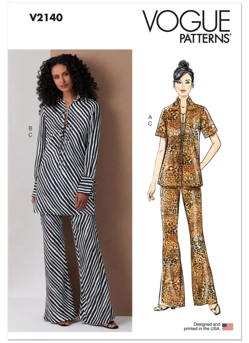 V2140 VOGUE Schnittmuster Tunika Hose