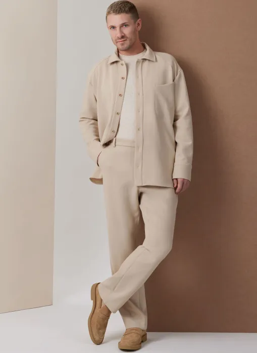 V2142 VOGUE Schnittmuster Herren Hemd Hose