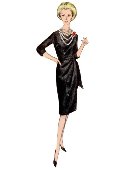 V2144 VOGUE Schnittmuster Retrokleider 60er Jahre