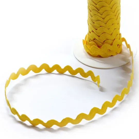 10m Zackenlitze Polyester 14mm gelb