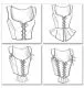 B4669 Butterick Schnitt historische Corsage