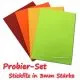 Stickfilz Probier-Set 3mm rot-gelb-grün