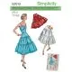7013 Simplicity Schnittmuster Retro Unterkleid Unterrock