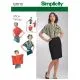 7010 Simplicity Schnittmuster Retro Jerseybluse 50er Jahre