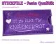 Stickfilz waschbar fest 1mm - violett - 20cmx110cm