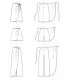 9111 Simplicity Schnittmuster Wickelhose + Rock
