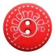Handmade Knopf 23mm rot