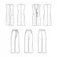 9184 Simplicity Schnittmuster Longweste mit Hose