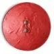 Knopf mit Struktur 45mm rund rot