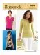 B6848 Butterick Schnittmuster Designer-Shirt/Top