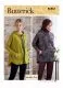 B6863 Butterick Schnittmuster Designer-Sweatjacke