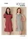 V1822 VOGUE Schnittmuster Kleid im Retro-Stil