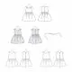 9320 Simplicity Schnittmuster festliches Kinderkleid EASY