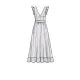 9327 Simplicity Schnittmuster Volantkleid Maxikleid