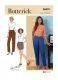 B6878 Butterick Schnittmuster Designer Hose Shorts