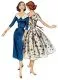 B6870 Butterick Schnittmuster 50er-Jahre Retrokleid
