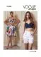 V1893 VOGUE Schnittmuster Bustier Shorts Rock