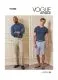 V1896 VOGUE Schnittmuster Herren Hose Shorts