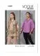 V1899 VOGUE Schnittmuster Designer Hemdblusen
