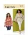 B6931 Butterick Schnittmuster Blusenshirt in Wickeloptik