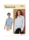 B7011 Butterick Schnittmuster Kurzbluse Knotenbluse