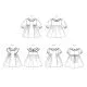 B7032 Butterick Schnittmuster Kinderkleid