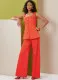 B7046 Butterick Schnittmuster Karree-Top Hose