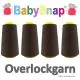 Babysnap Overlockgarn braun 4x2700m