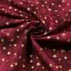 50cm Baumwollstoff BATIK STARS & DOTS rot-gold