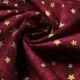 50cm Baumwollstoff BATIK STARS & DOTS rot-gold