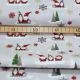 50cm Baumwollstoff Weihnachtswichtel hellgrau